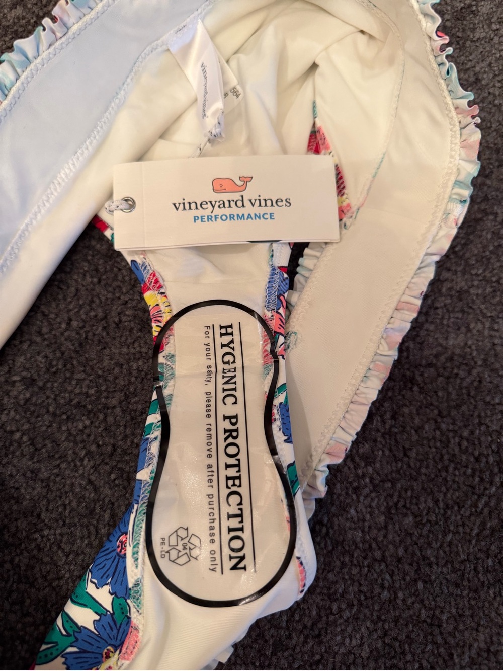 Vineyard Vines White Tisbury Floral Smocked Bikini Set XS Women’s NWT - Picture 8 of 10